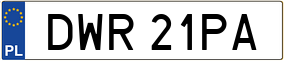 Trailer License Plate